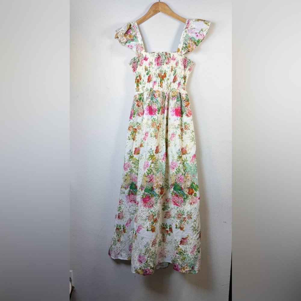 Sunday Up Medium eyelet sundress open back cottagecore designer boutique ruffle